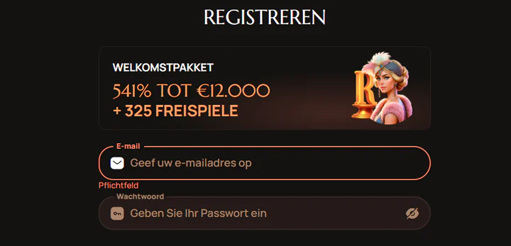 ritzo casino aanmelden
